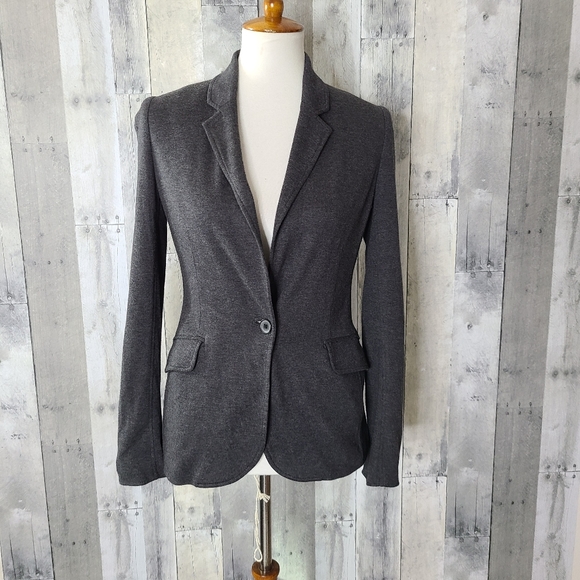 Artizia Talula Grey Pima Cotton Modal Knit Blazer - Picture 1 of 10